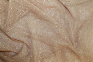 Tan with Gold Glitter - Fabric