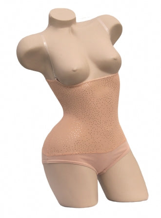IN STOCK - Underbust with straps - Old Toffee Gold Sparkle