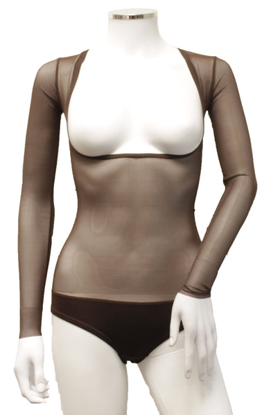 IN STOCK - Underbust with Sleeves - Milk Chocolate