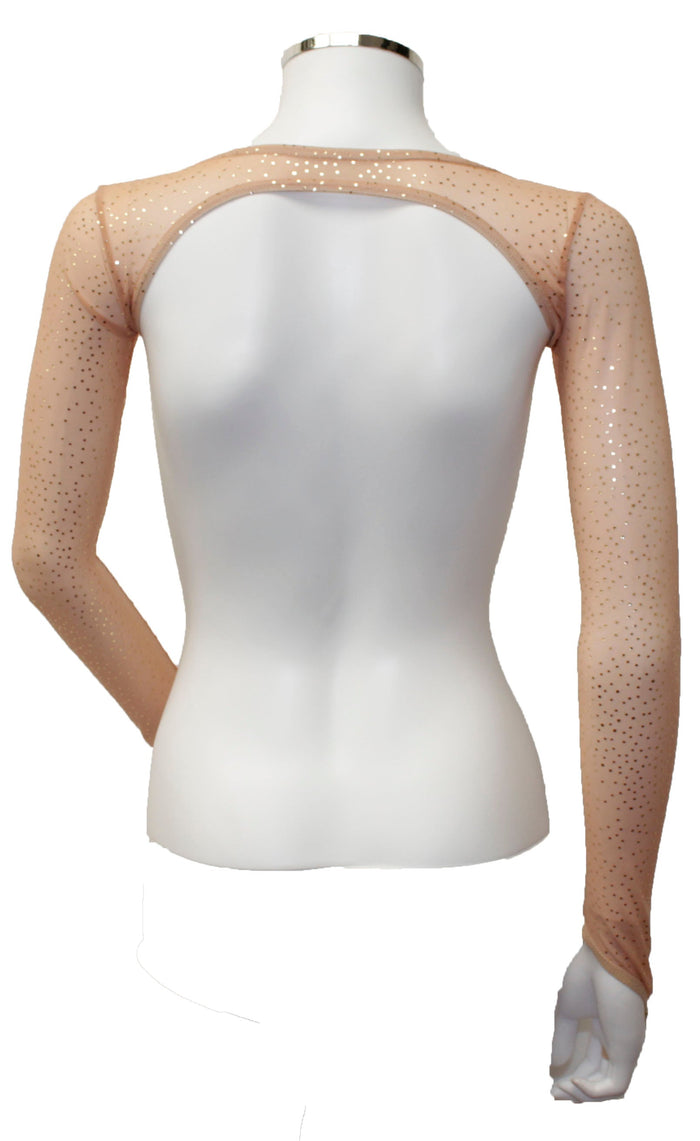 In Stock - Backless Shrug - Old Toffee Gold Sparkle