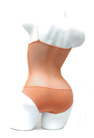Underbust with straps - Toffee - In Stock
