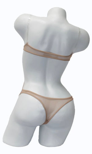 In Stock - Cutaway Cover with Straps - Classic Nude