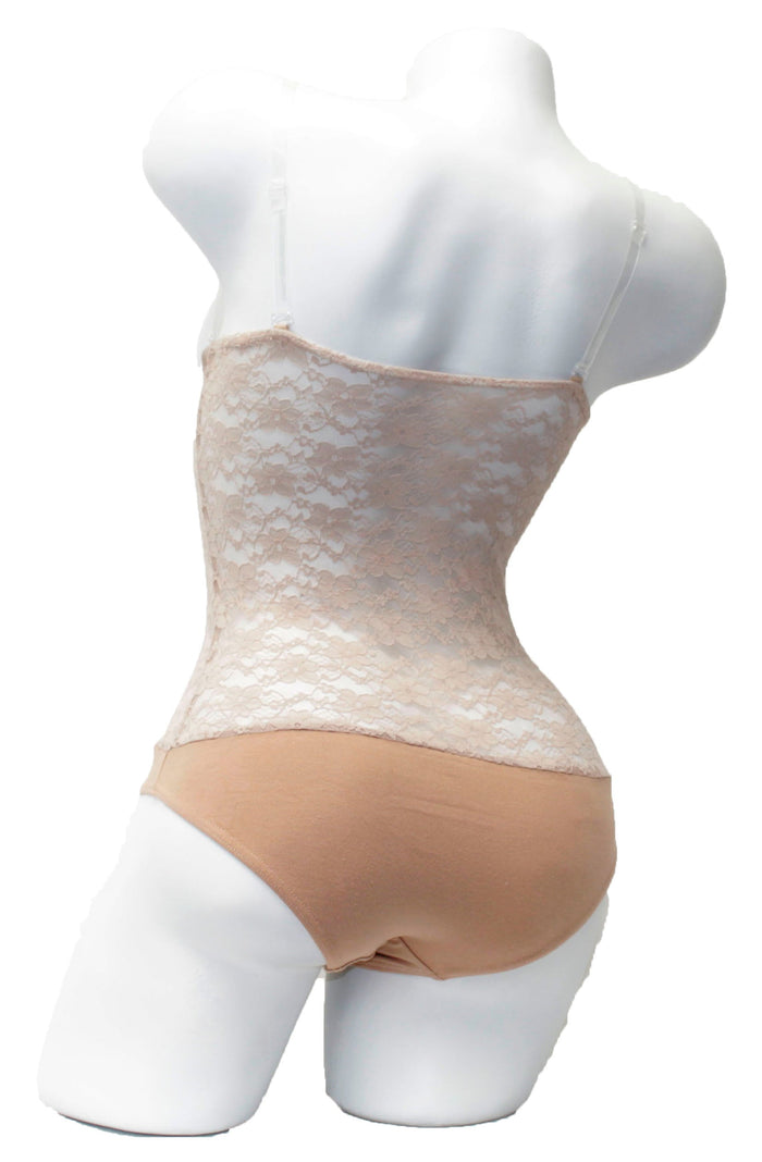 IN STOCK - Underbust with straps - Natural Lace