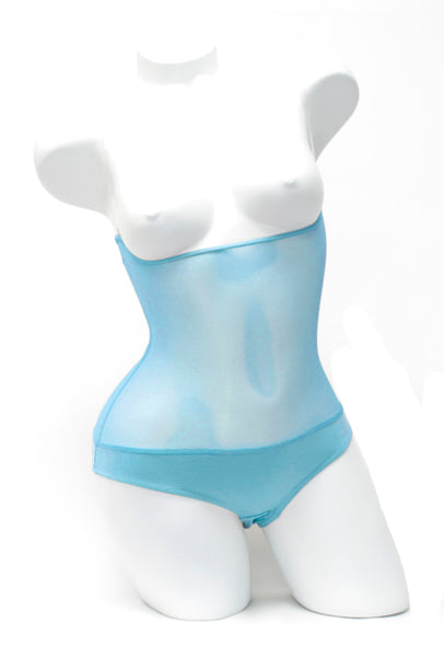 Turquoise - Underbust with straps - US Stock