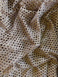 Nude Gold Fishnet - Fabric