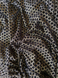Black Gold Fishnet - Fabric