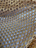 Nude Gold Fishnet - Fabric