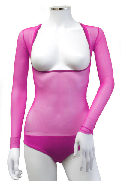 IN STOCK - Underbust with Sleeves - Bright Pink