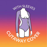 Cutaway Cover - Black Silver Glitter