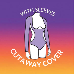 Cutaway Cover - Black Silver Glitter