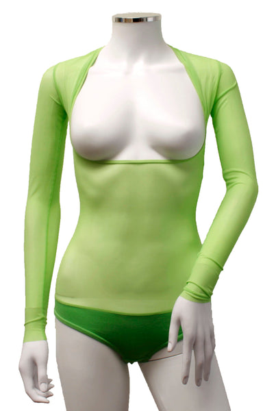 IN STOCK - Underbust with Sleeves - Lime Green