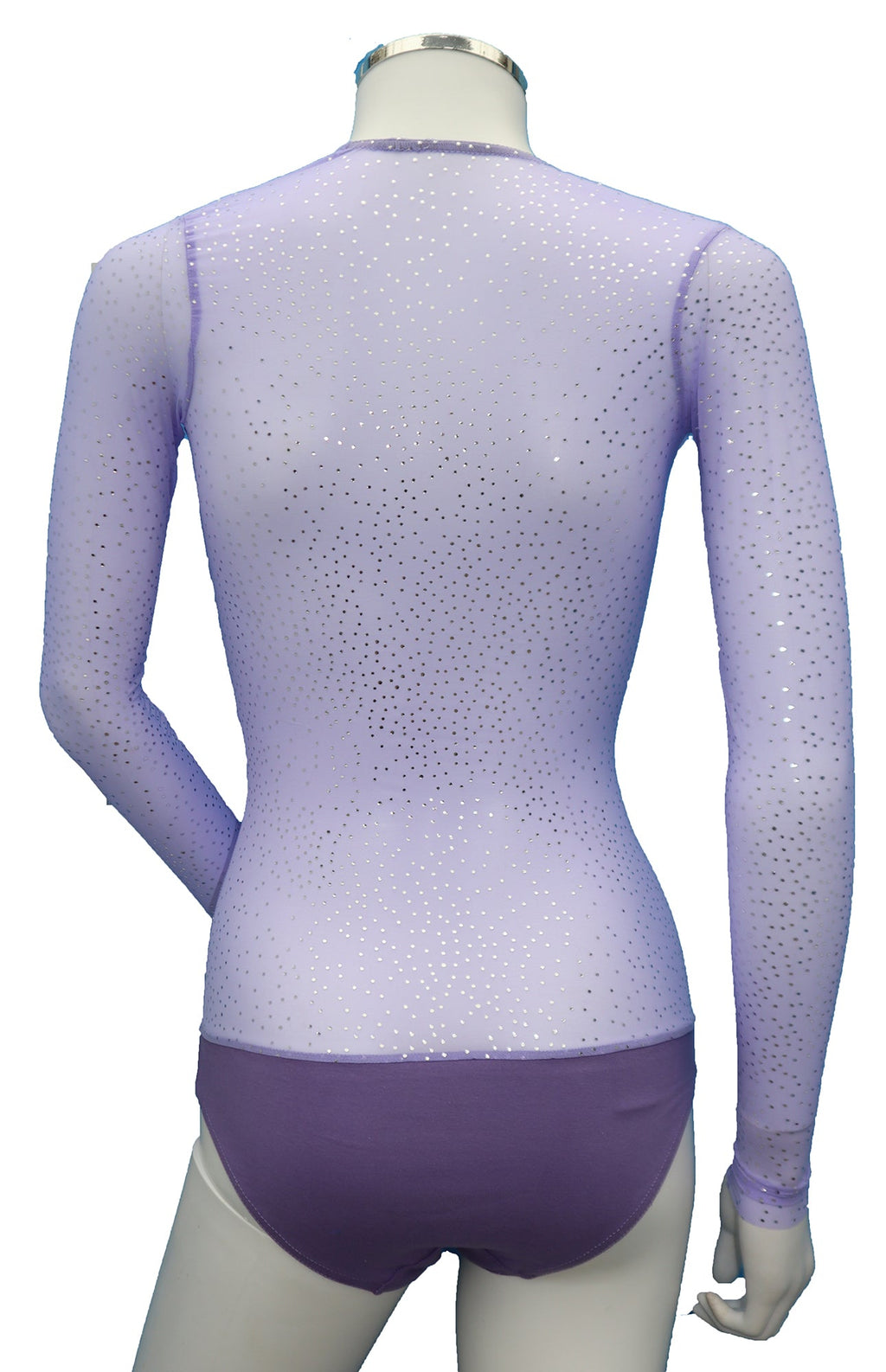 IN STOCK - Underbust with Sleeves - Lilac with Silver Sparkle