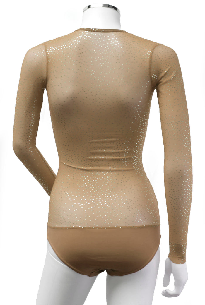 Seconds - Underbust with Sleeves - Naturelle Silver Sparkle