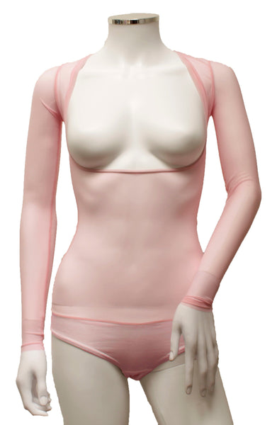 IN STOCK - Underbust with Sleeves - Pale Pink