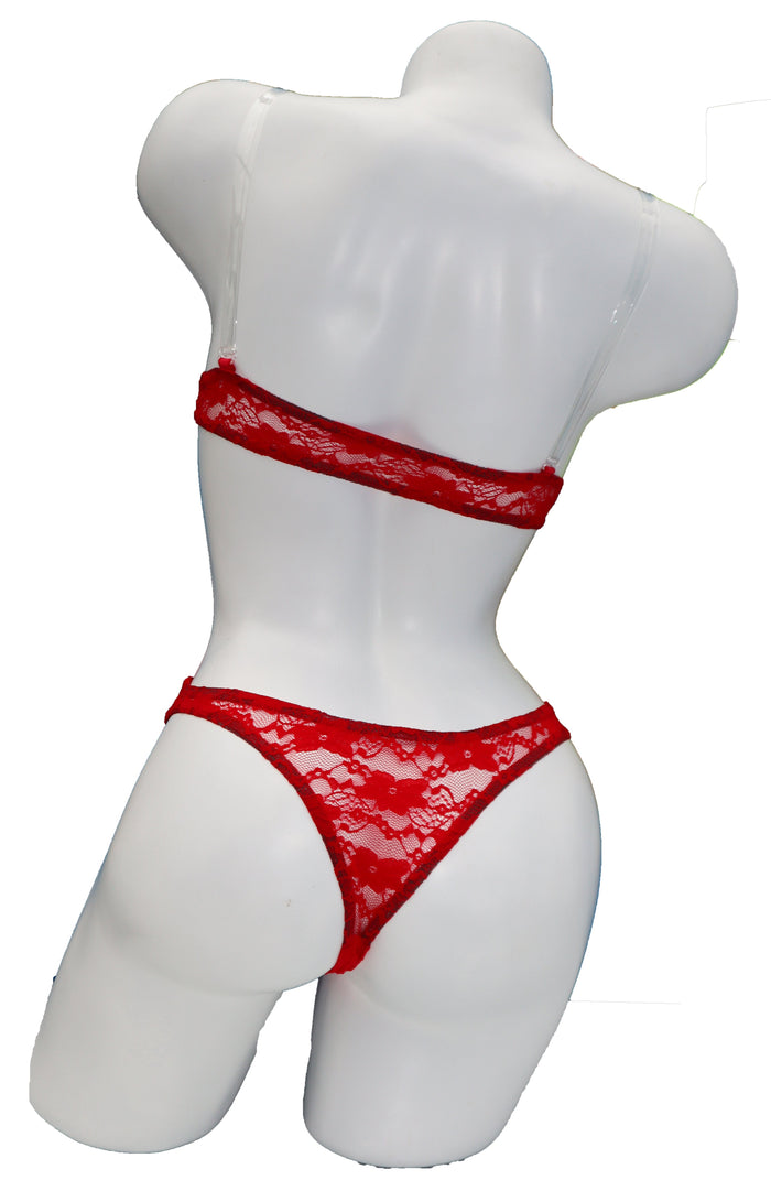 In Stock - Cutaway Cover - Red Lace