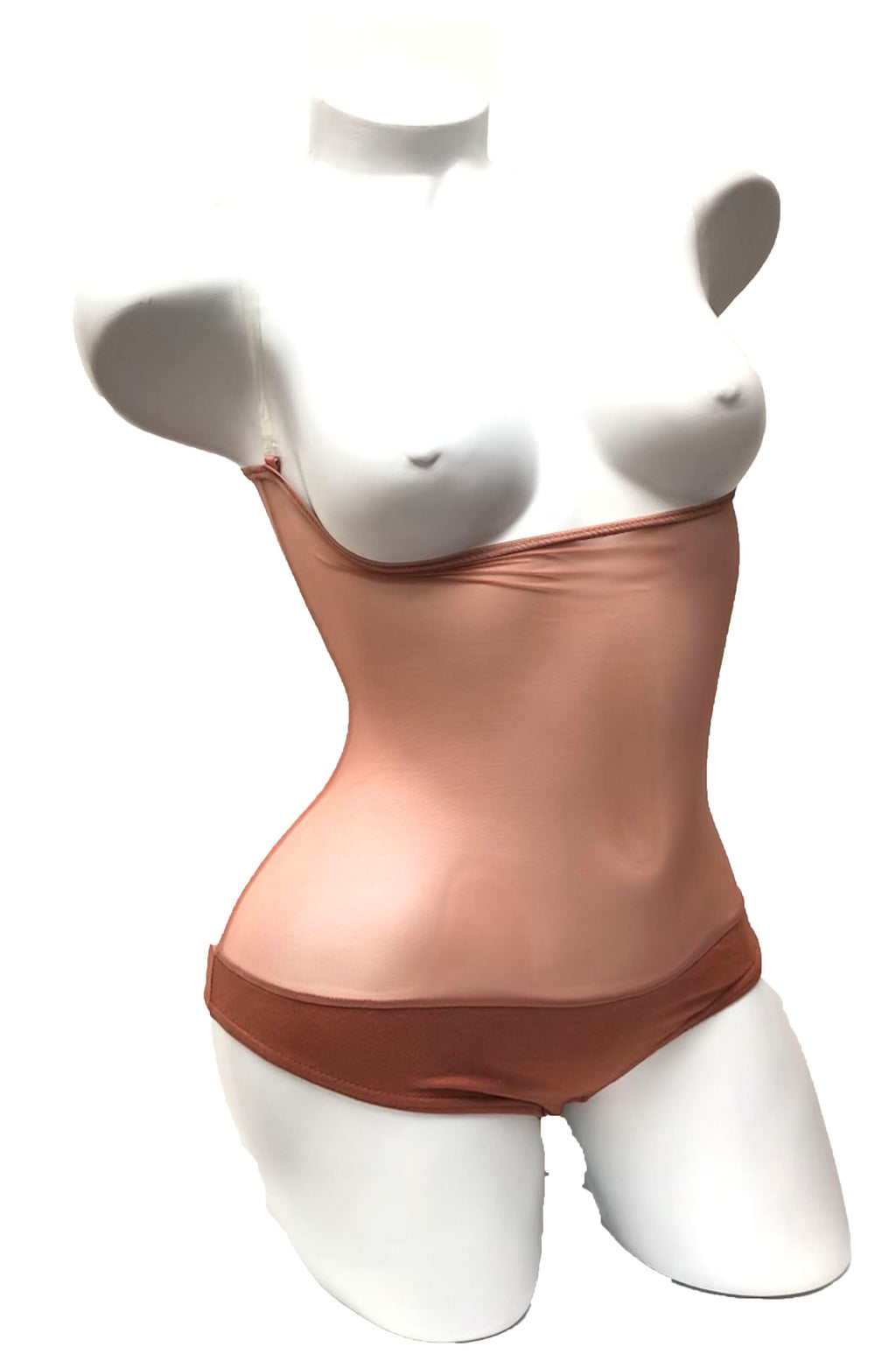 IN STOCK - Underbust with straps - Deep Blush