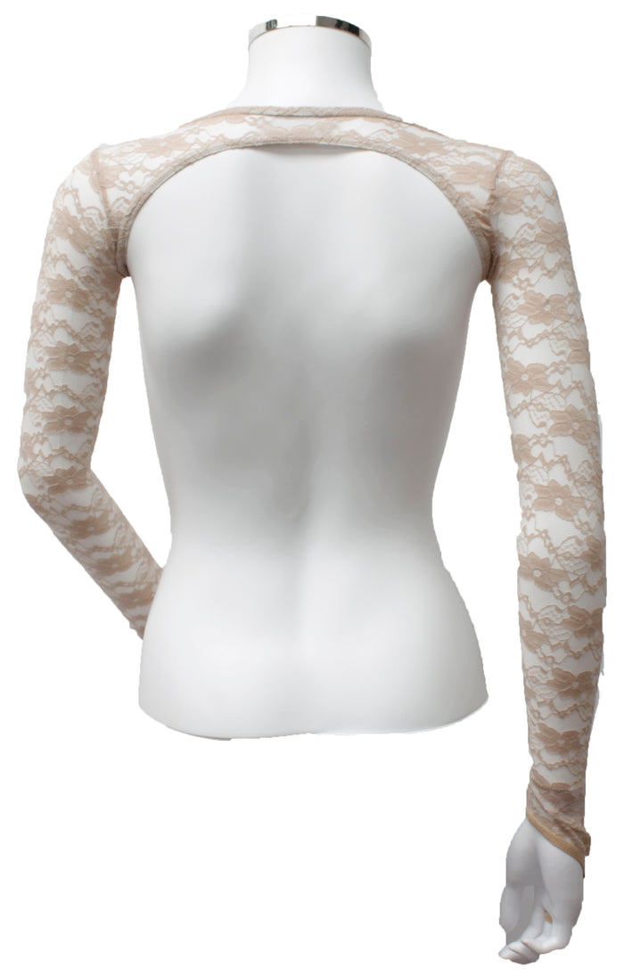 In Stock - Backless Shrug - Natural Lace