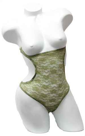 Cutaway Cover - Olive Lace