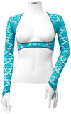 Bolero  - Turquoise Lace - In Stock