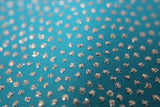 Turquoise with Silver Glitter - Fabric
