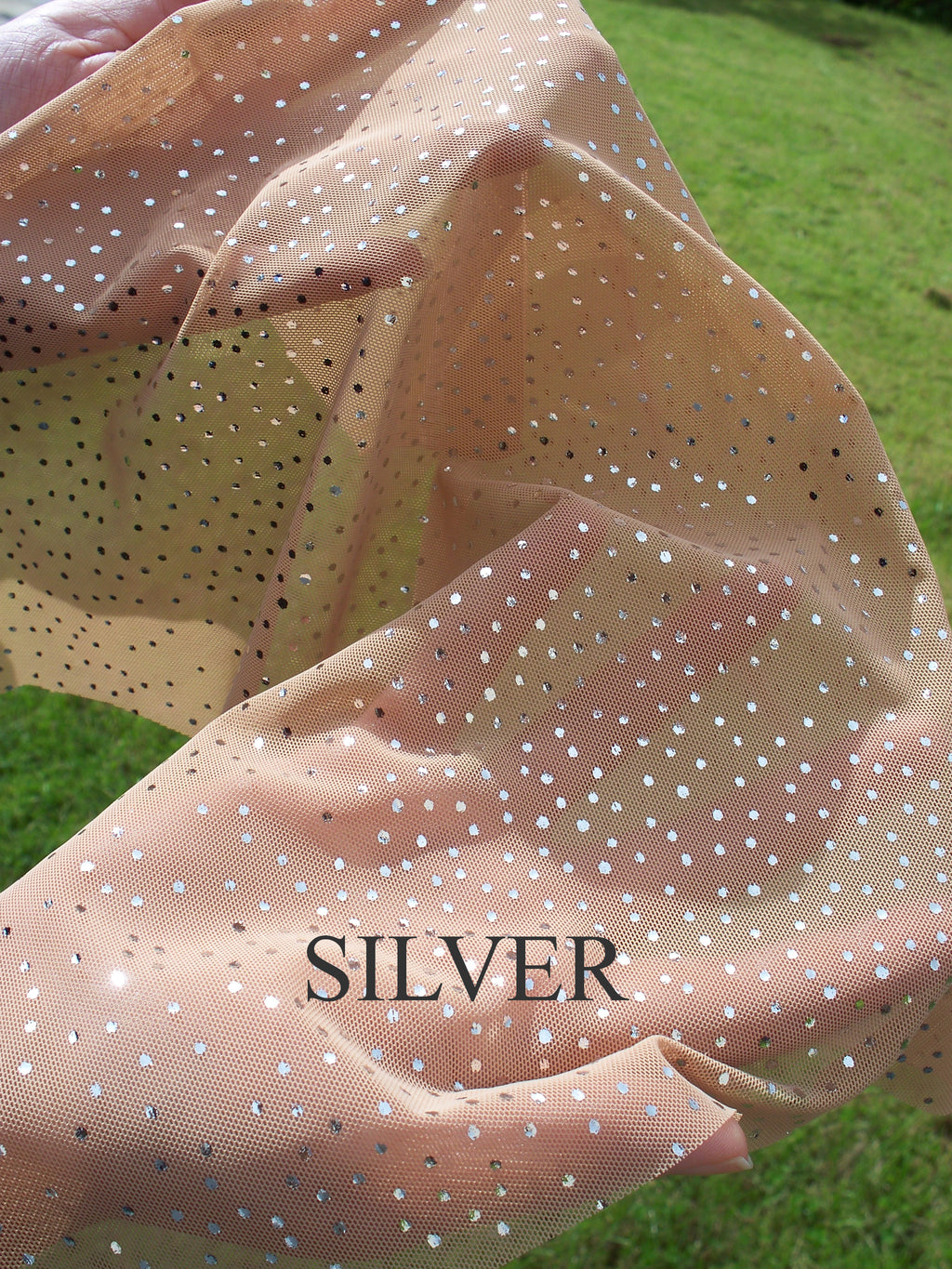 Naturelle with Silver Sparkles - Fabric