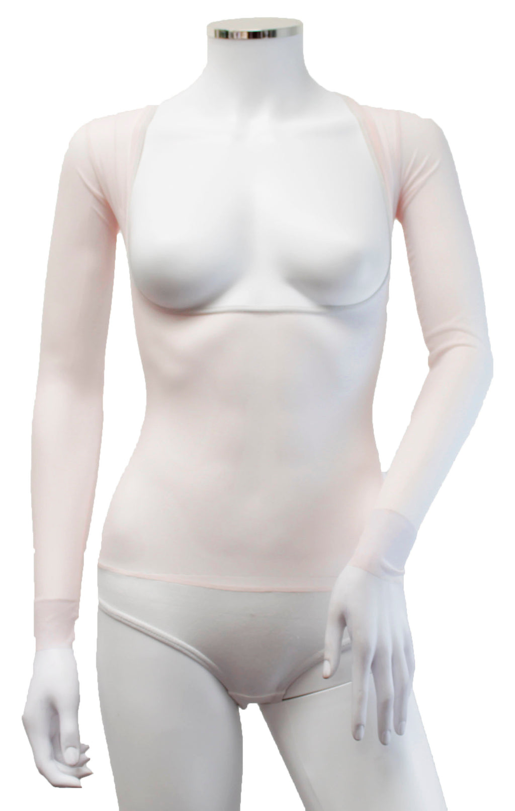 Bodysuit with Sleeves - Porcelain