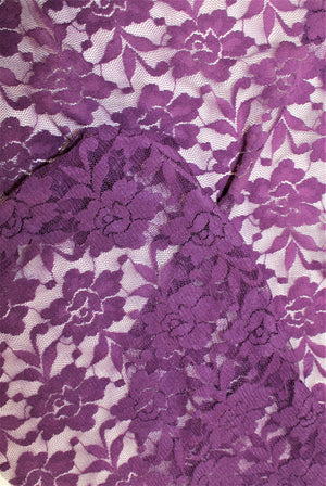 Backless Shrug with Finger Loops - Purple Lace