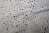 White with Gold Sparkles - Fabric