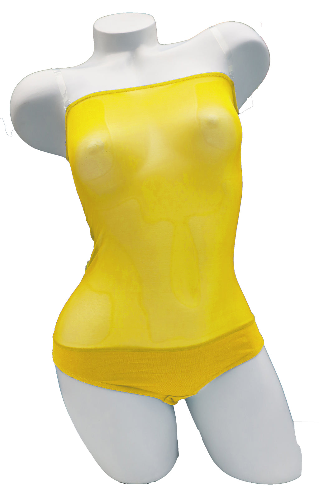 Overbust with Straps - Yellow